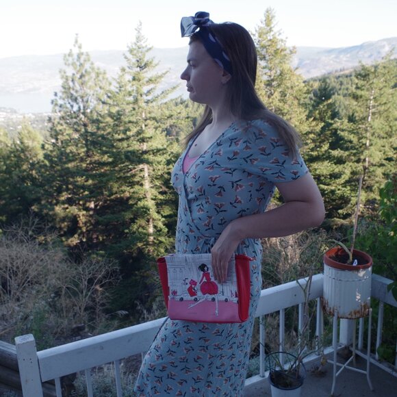 Retro 80s Floral Dress - Picture 1 of 9